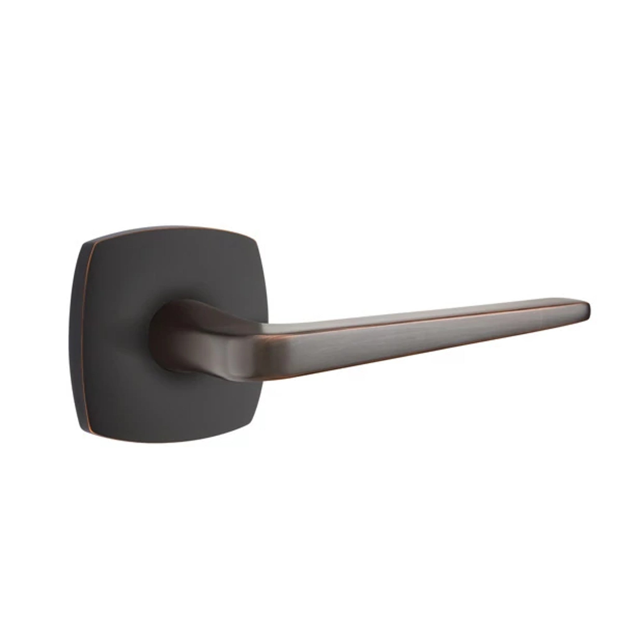Emtek Athena Lever with Urban Modern Rosette in Oil Rubbed Bronze