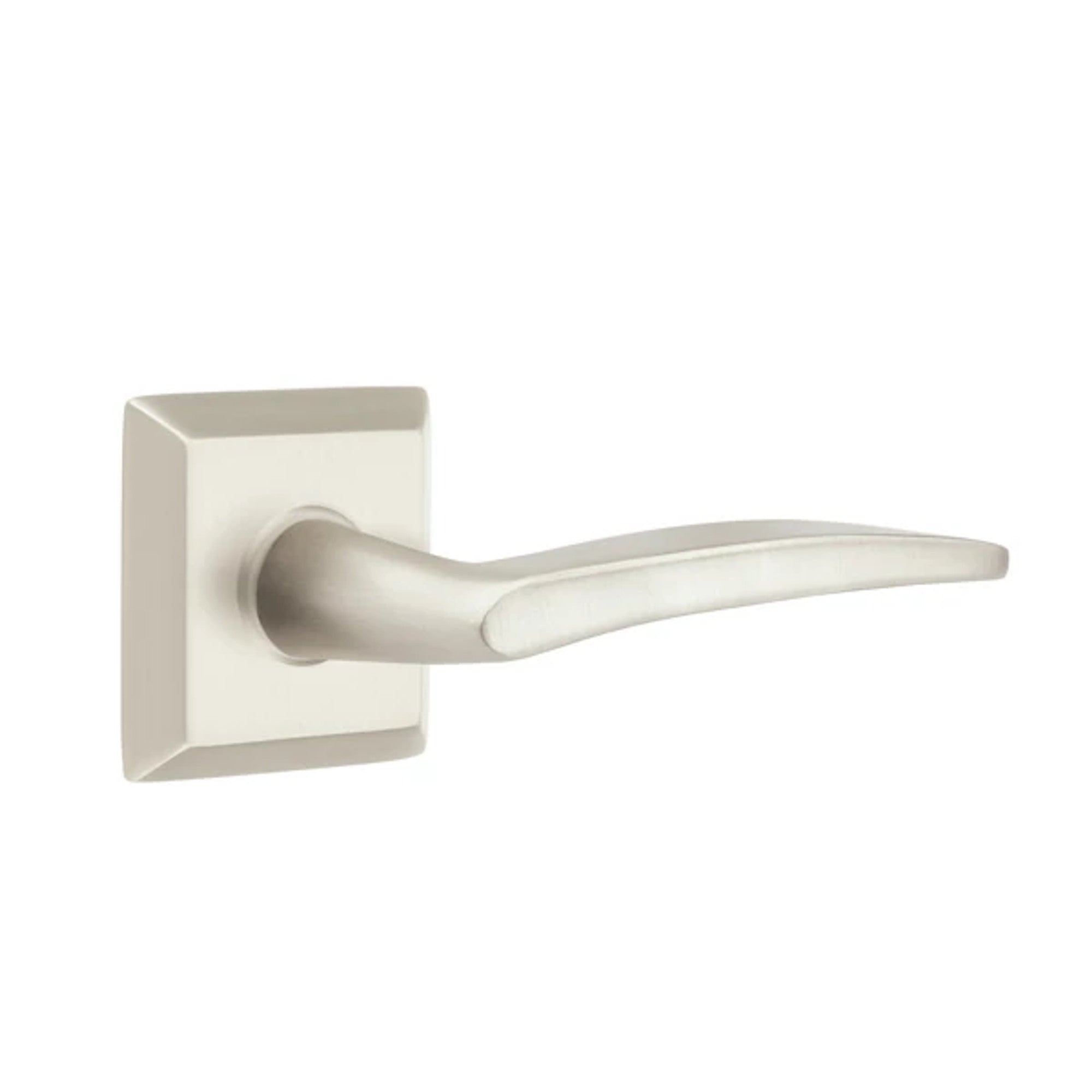 Emtek Poseidon Lever with Quincy Rosette in Satin Nickel