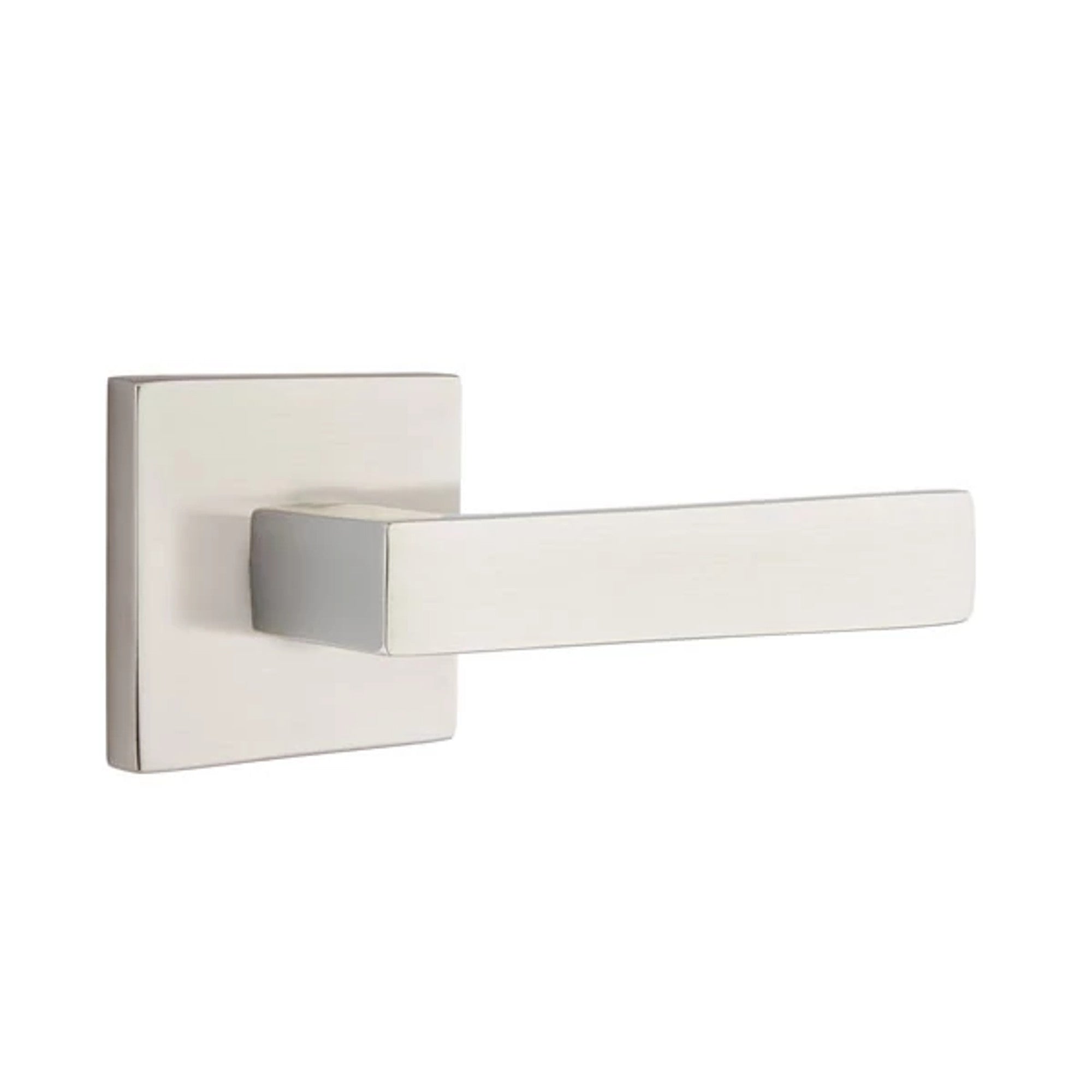 Emtek Dumont Lever with Square Rosette in Satin Nickel