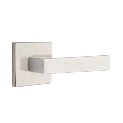 Emtek Dumont Lever with Square Rosette in Satin Nickel