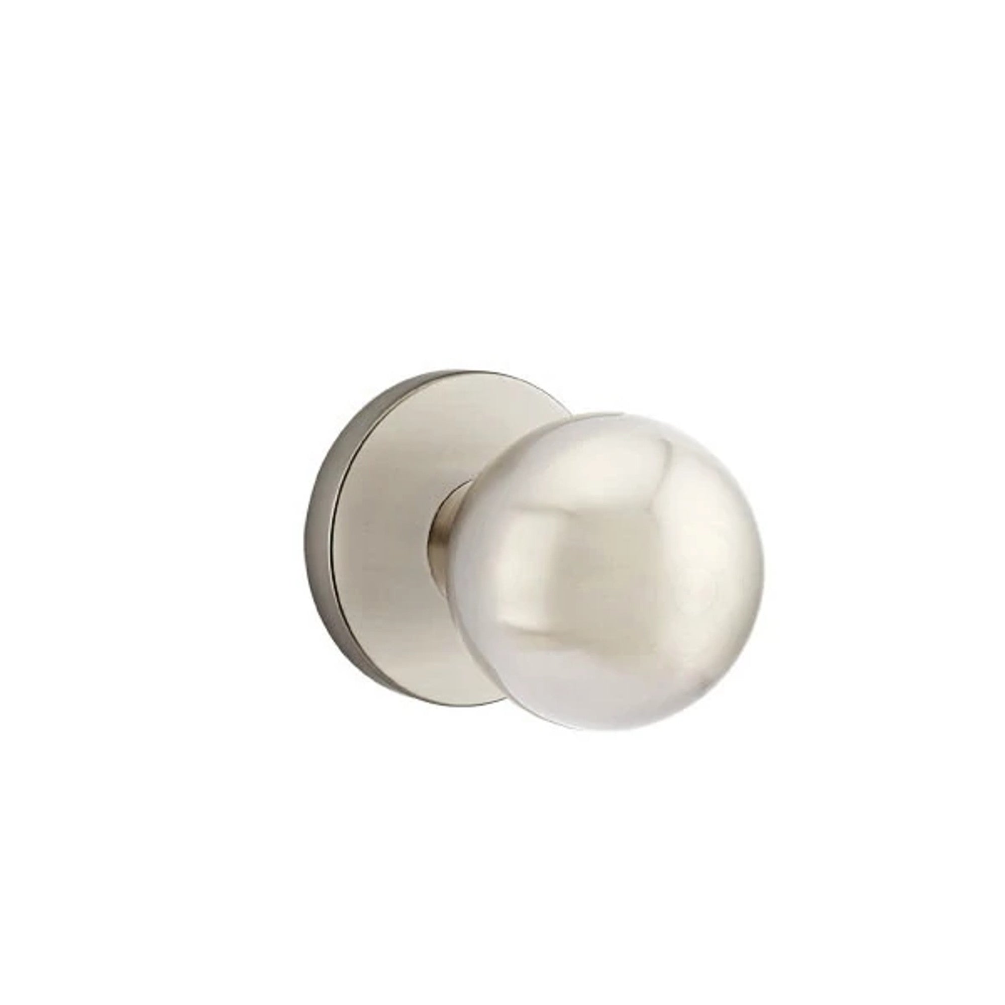 Emtek Orb Knob with Disk Rosette in Satin Nickel