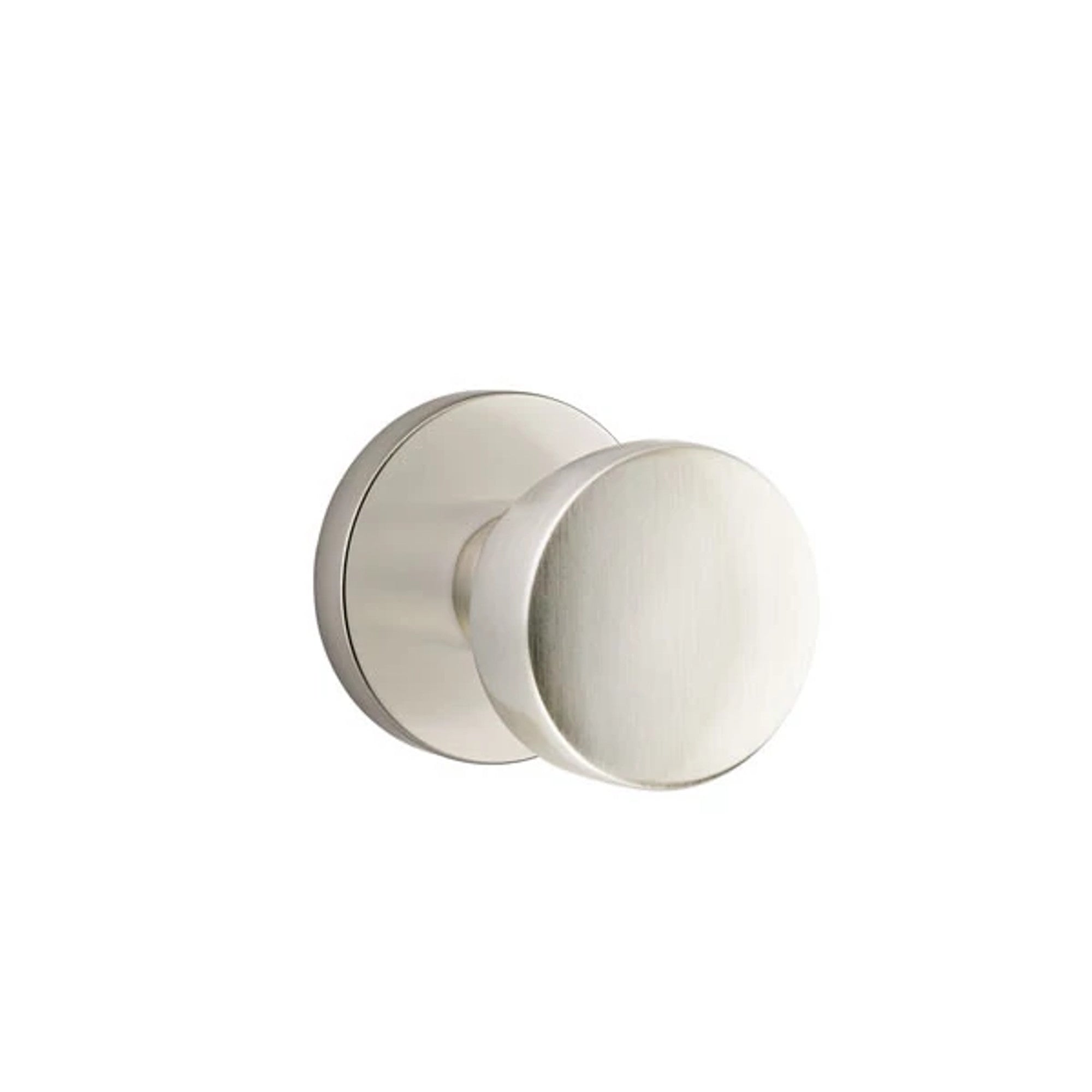 Emtek Laurent Knob with Disk Rosette in Satin Nickel