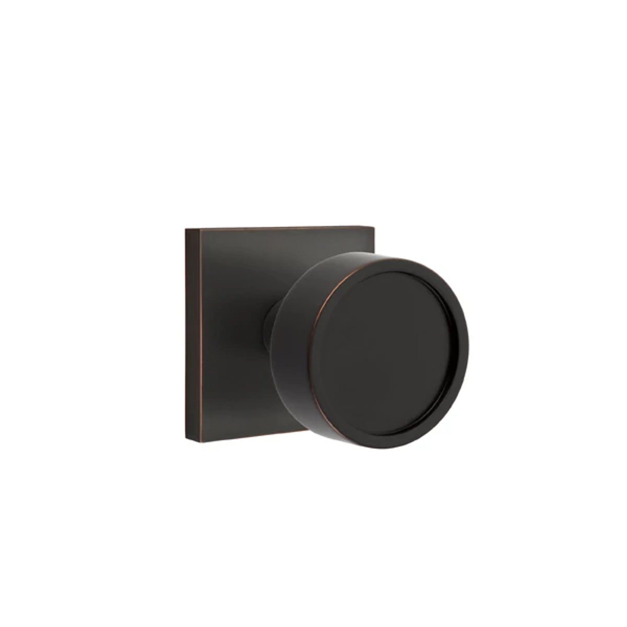Emtek Verve Knob with Square Rosette in Oil Rubbed Bronze