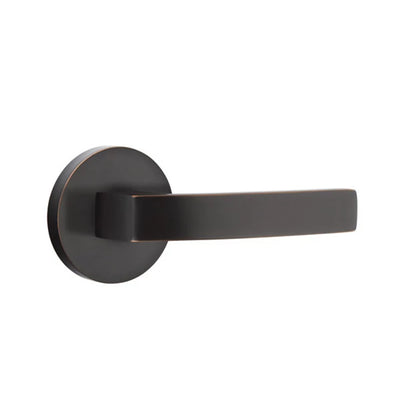 Emtek Breslin Lever with Disk Rosette in Oil Rubbed Bronze
