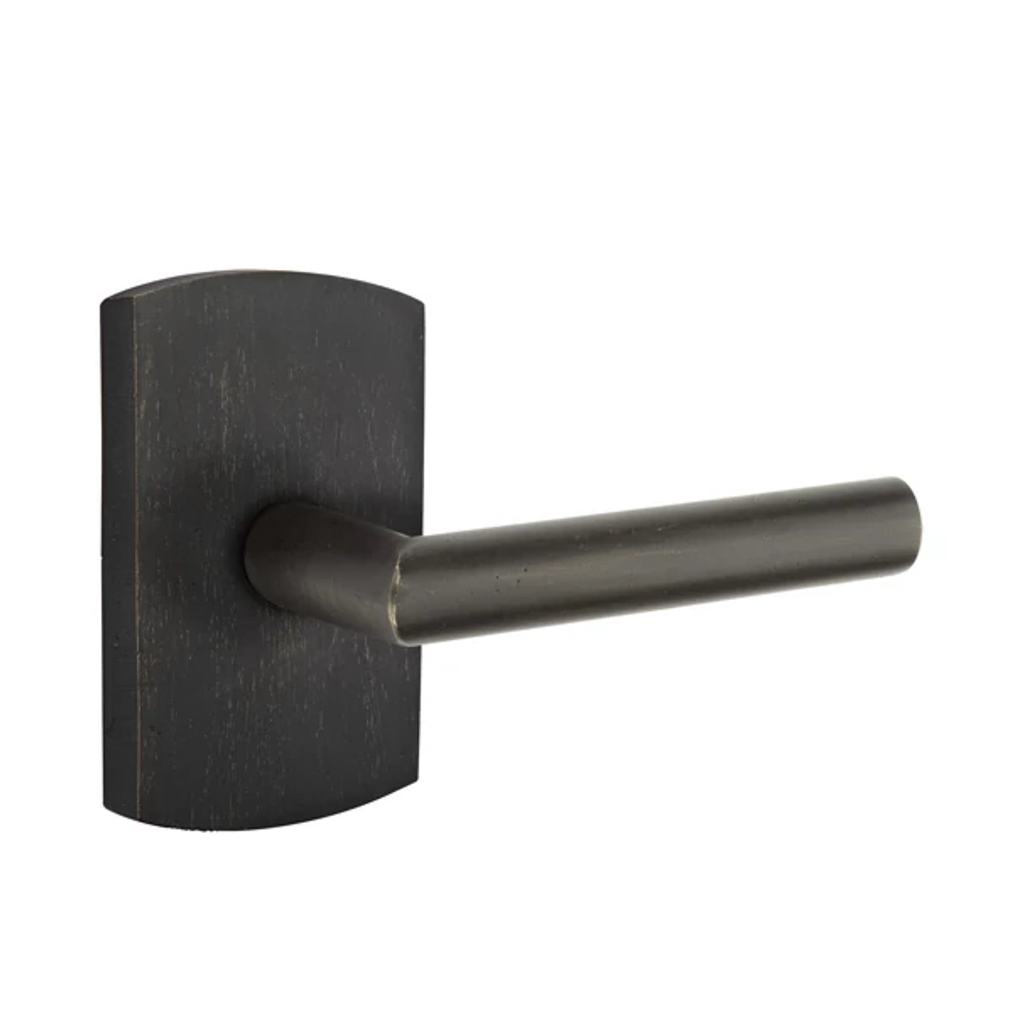 Emtek Mariposa Lever with #4 Rosette in Medium Bronze