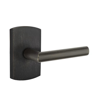 Emtek Mariposa Lever with #4 Rosette in Medium Bronze