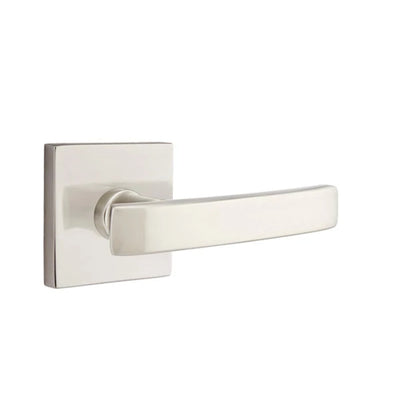 Emtek Geneva Lever with Square Rosette in Satin Nickel