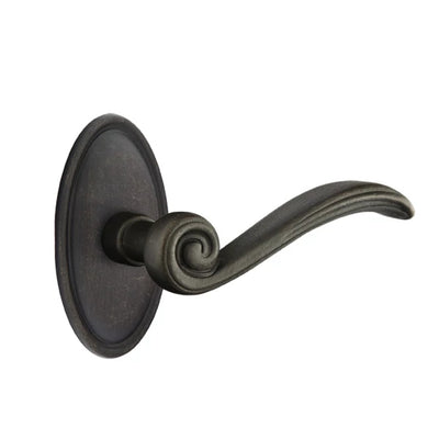 Emtek Medici Lever with #14 Rosette in Medium Bronze