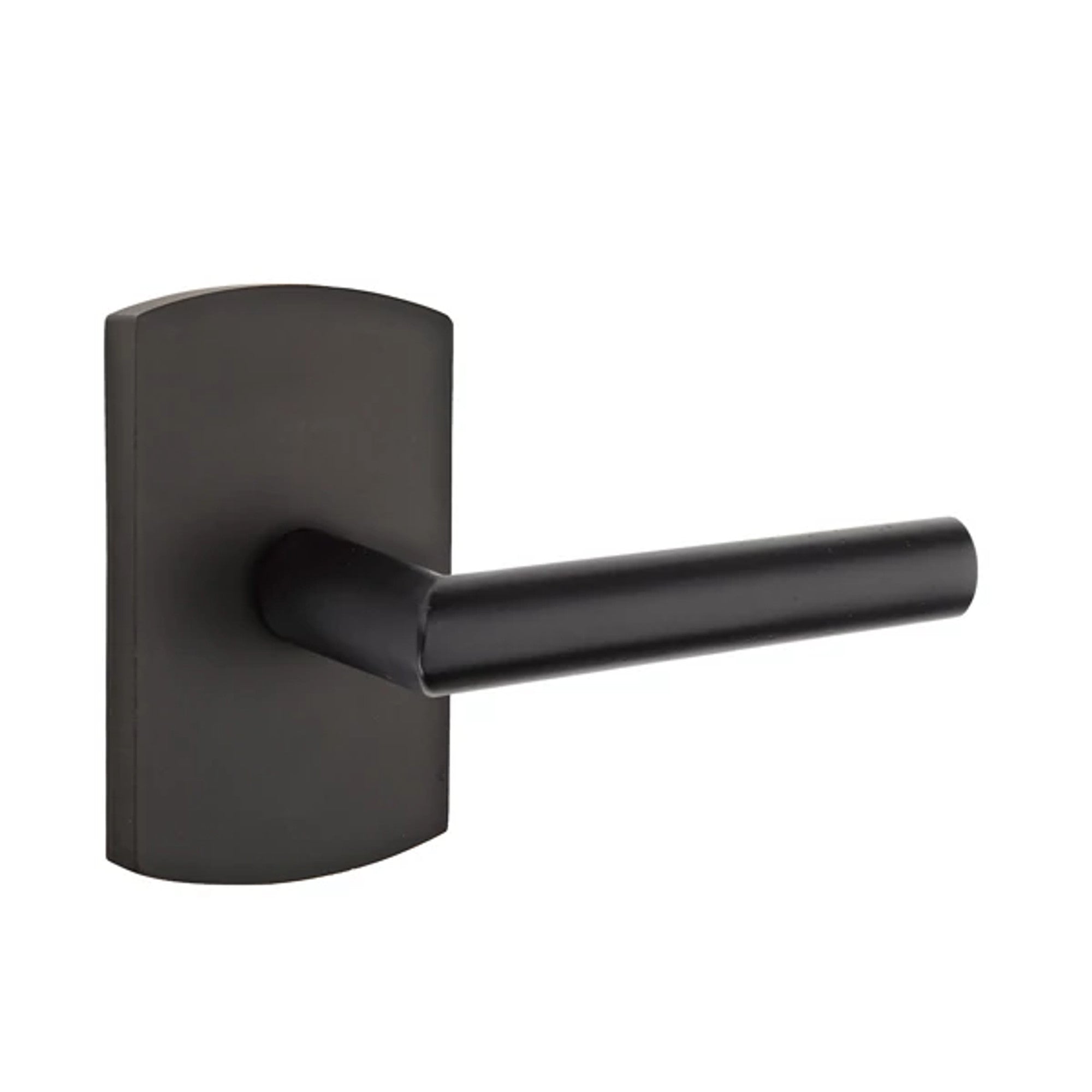 Emtek Mariposa Lever with #4 Rosette in Flat Black Bronze