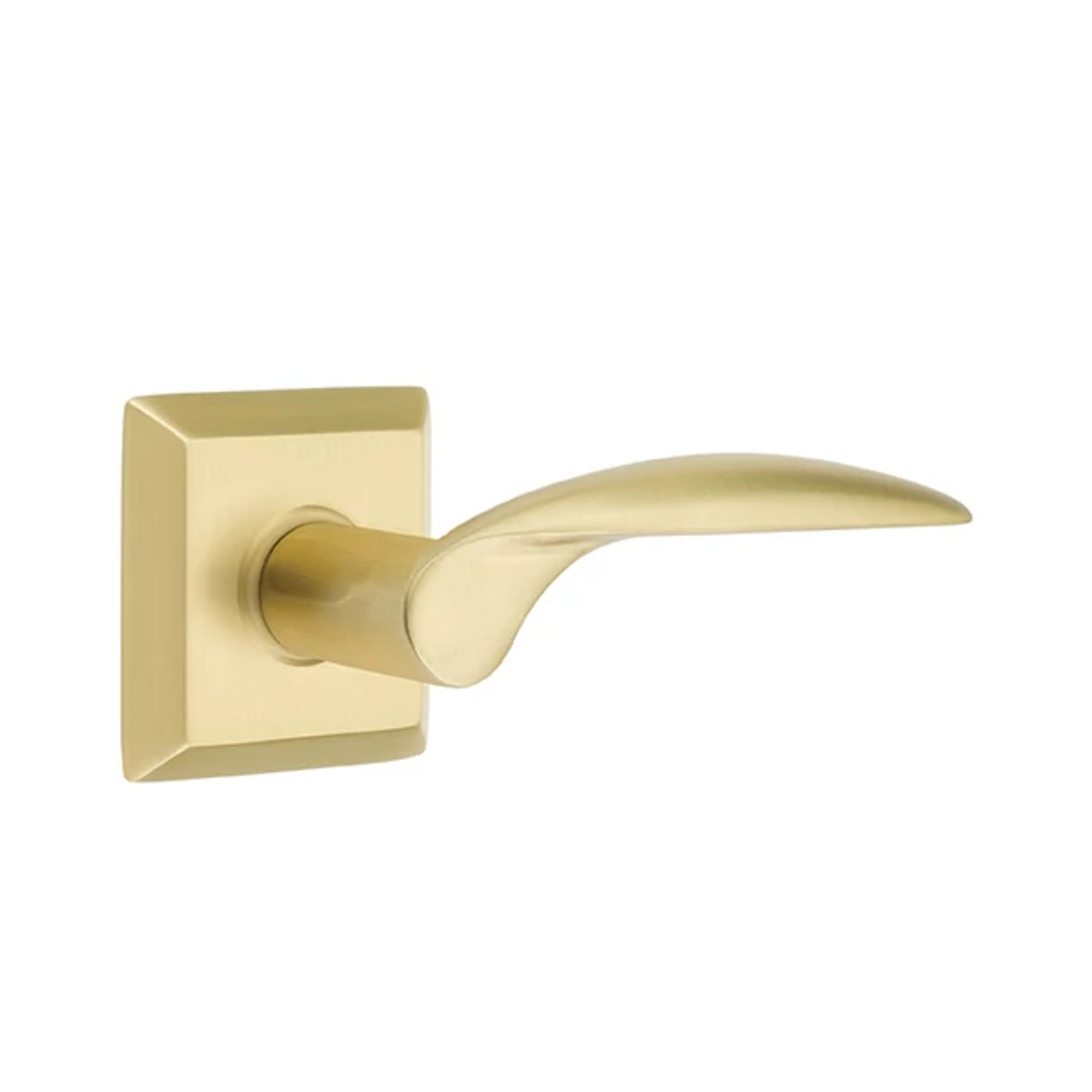 Emtek Mercury Lever with Quincy Rosette in Satin Brass