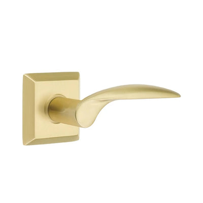 Emtek Mercury Lever with Quincy Rosette in Satin Brass
