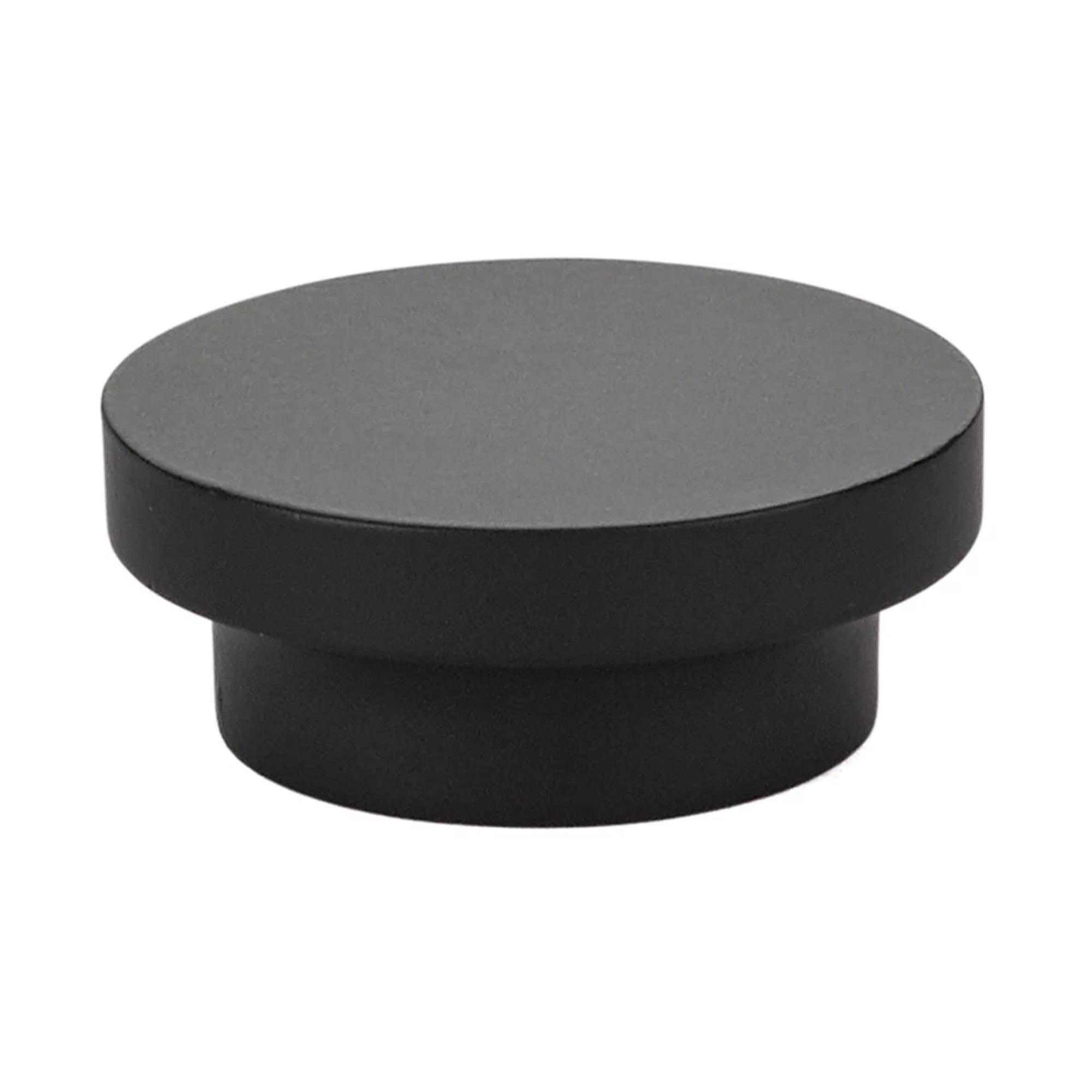 Emtek District 1-5/8" Knob in Flat Black