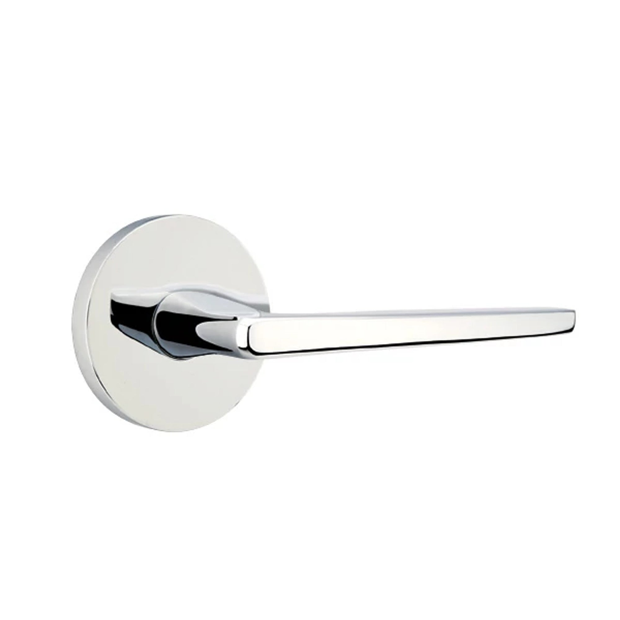 Emtek Hermes Lever with Disk Rosette in Polished Chrome