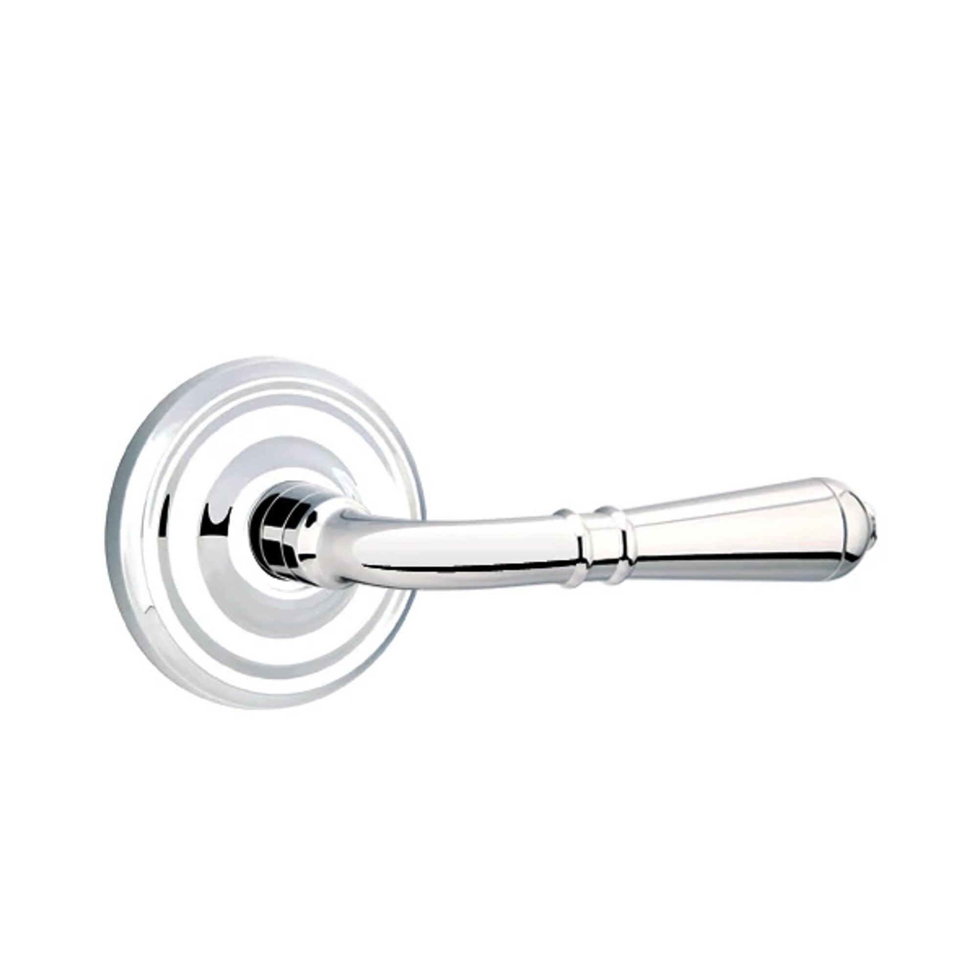 Emtek Turino Lever with Regular Rosette in Polished Chrome