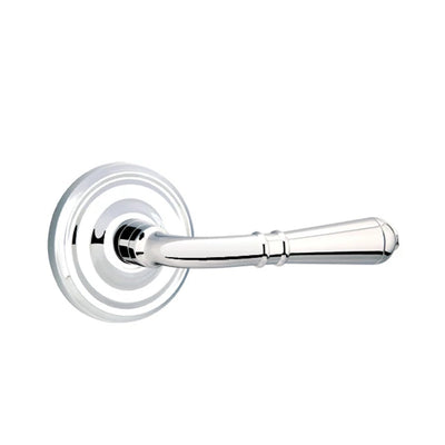 Emtek Turino Lever with Regular Rosette in Polished Chrome