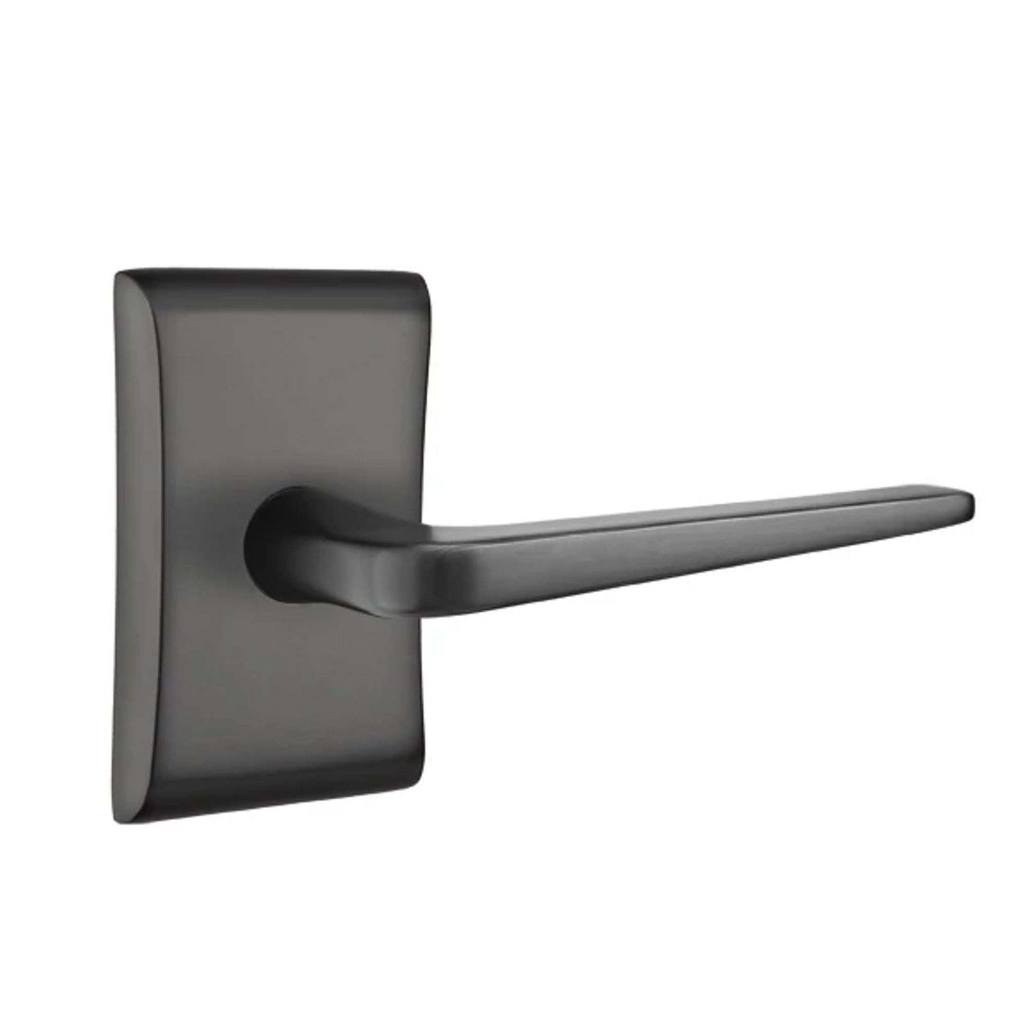 Emtek Athena Lever with Neos Rosette in Flat Black