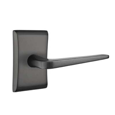 Emtek Athena Lever with Neos Rosette in Flat Black