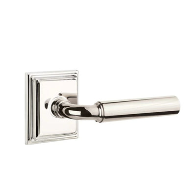 Emtek Manning Lever with Wilshire Rosette in Polished Nickel