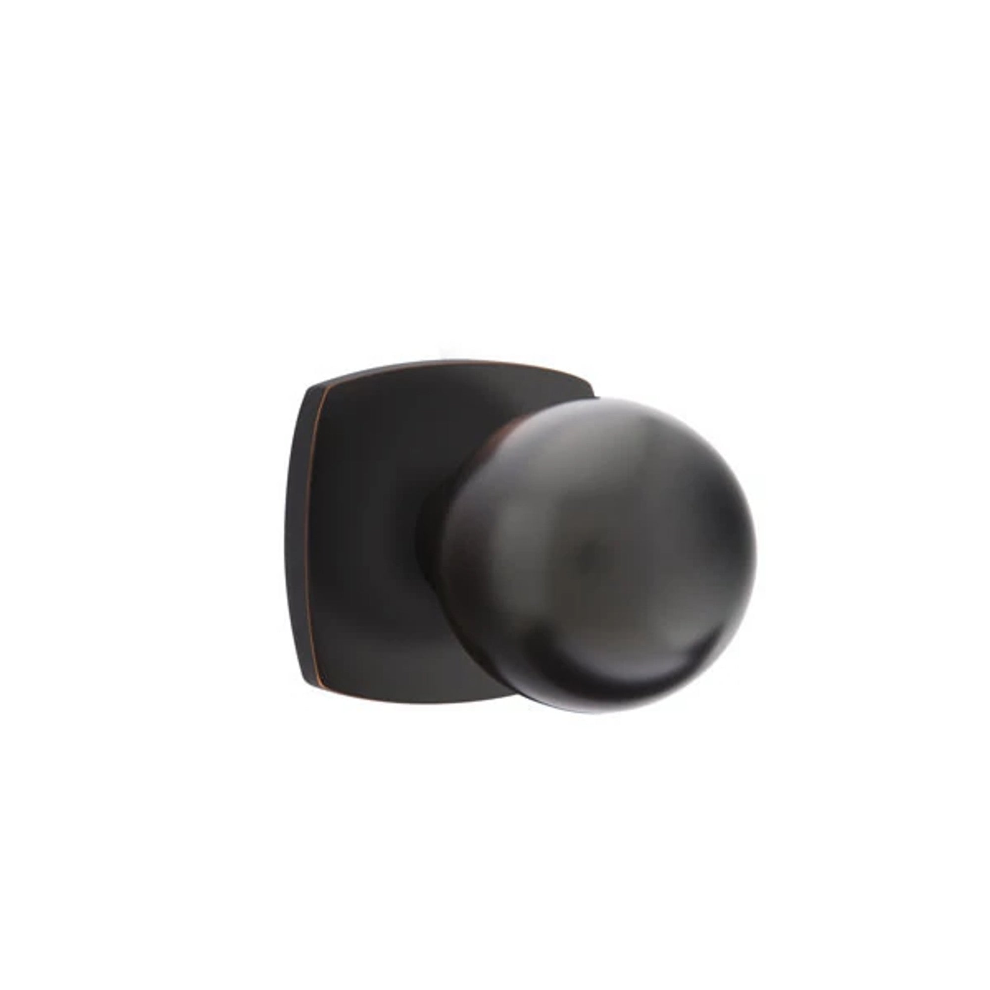 Emtek Orb Knob with Urban Modern Rosette in Oil Rubbed Bronze