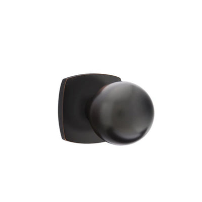 Emtek Orb Knob with Urban Modern Rosette in Oil Rubbed Bronze