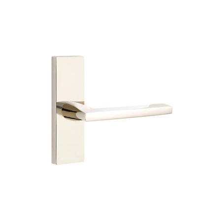 Emtek Helios Lever with Stretto 1-1/2" x 5" in Polished Nickel