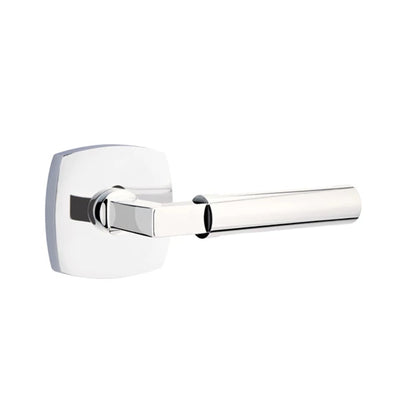 Emtek Hercules Lever with Urban Modern Rosette in Polished Chrome
