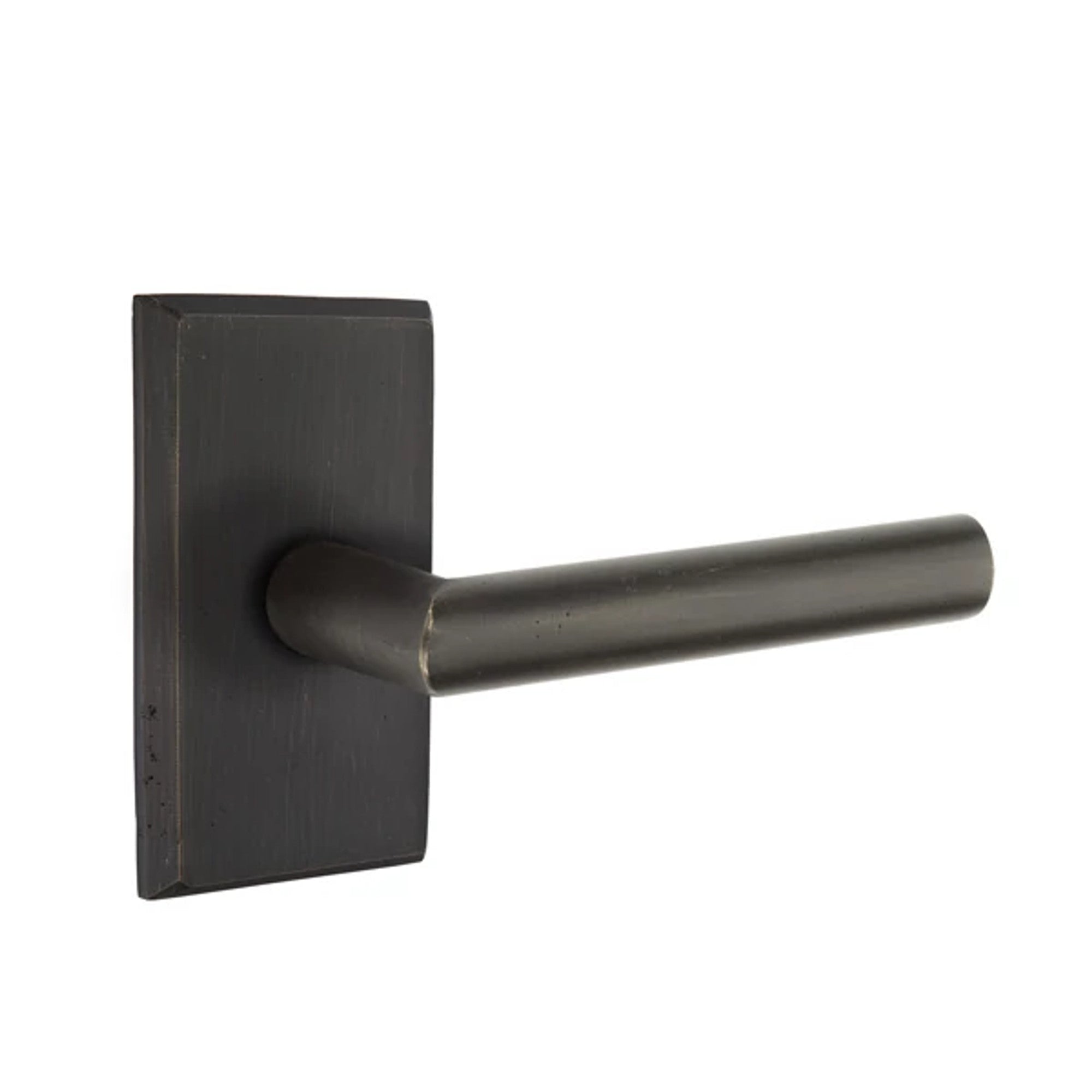 Emtek Mariposa Lever with #3 Rosette in Medium Bronze