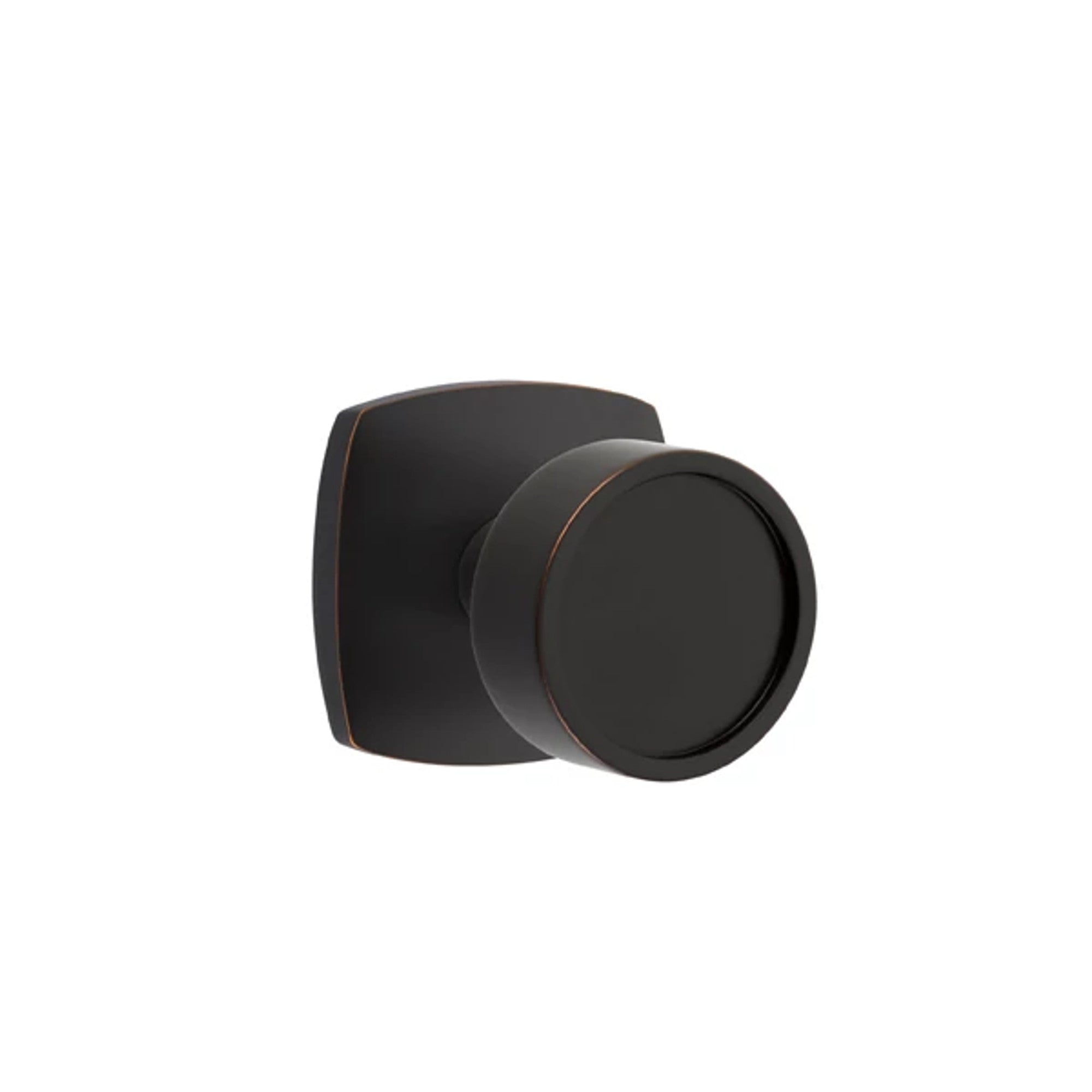 Emtek Verve Knob with Urban Modern Rosette in Oil Rubbed Bronze