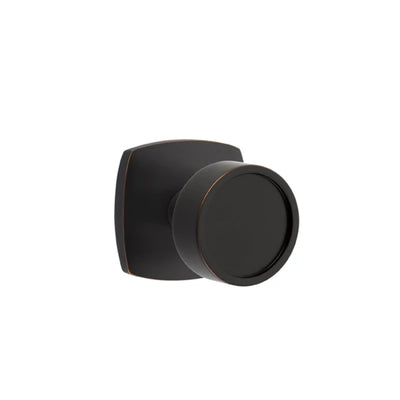 Emtek Verve Knob with Urban Modern Rosette in Oil Rubbed Bronze