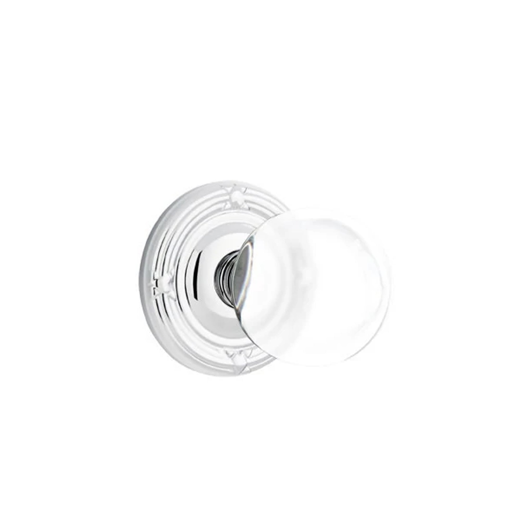 Emtek Bristol Knob with Ribbon & Reed Rosette in Polished Chrome