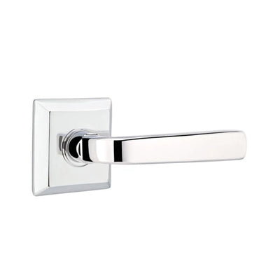 Emtek Sion Lever with Quincy Rosette in Polished Chrome