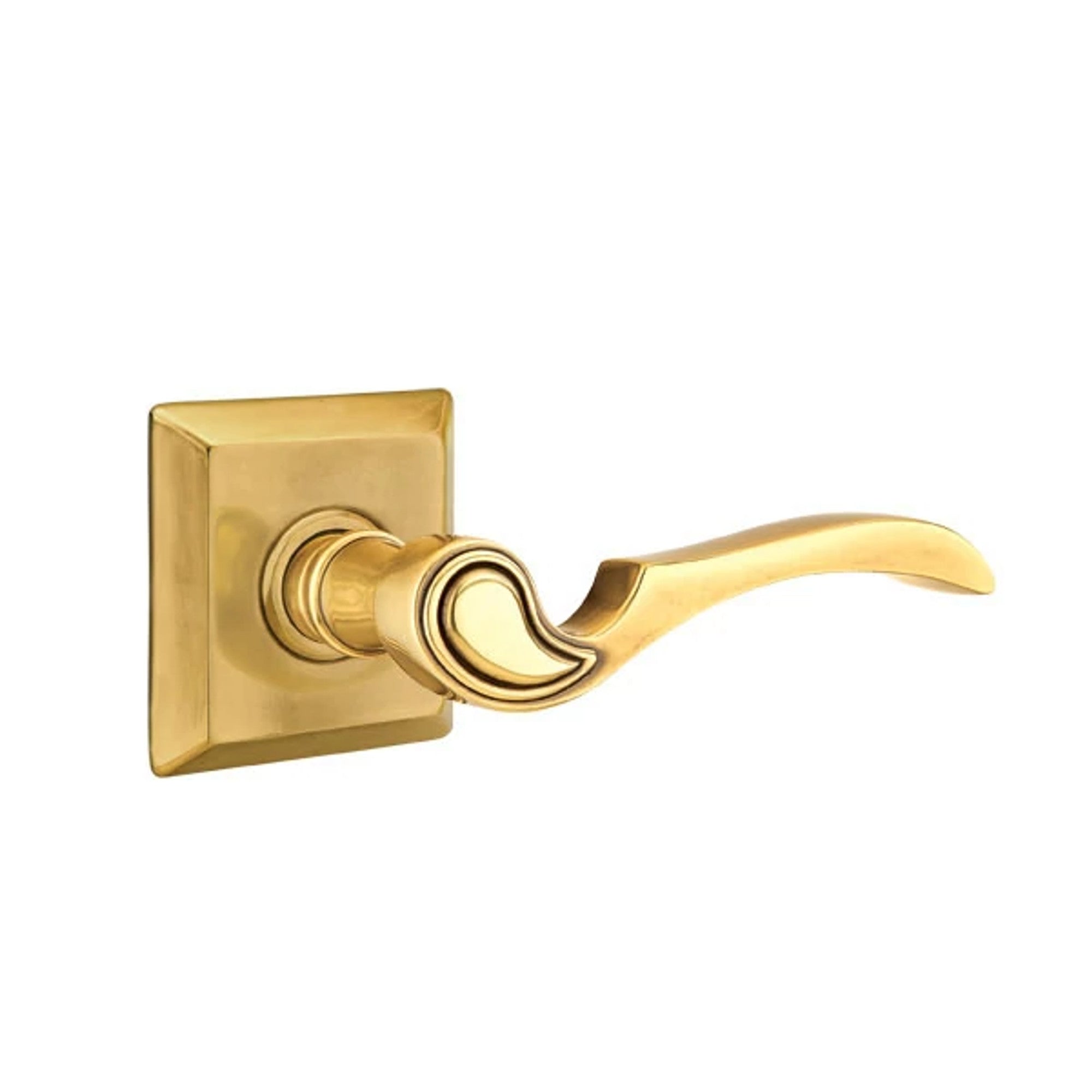 Emtek Coventry Lever with Quincy Rosette in French Antique