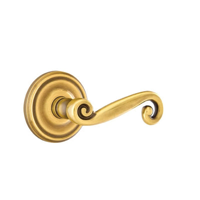 Emtek Rustic Lever with Regular Rosette in French Antique