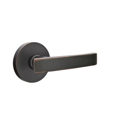Emtek Geneva Lever with Disk Rosette in Oil Rubbed Bronze