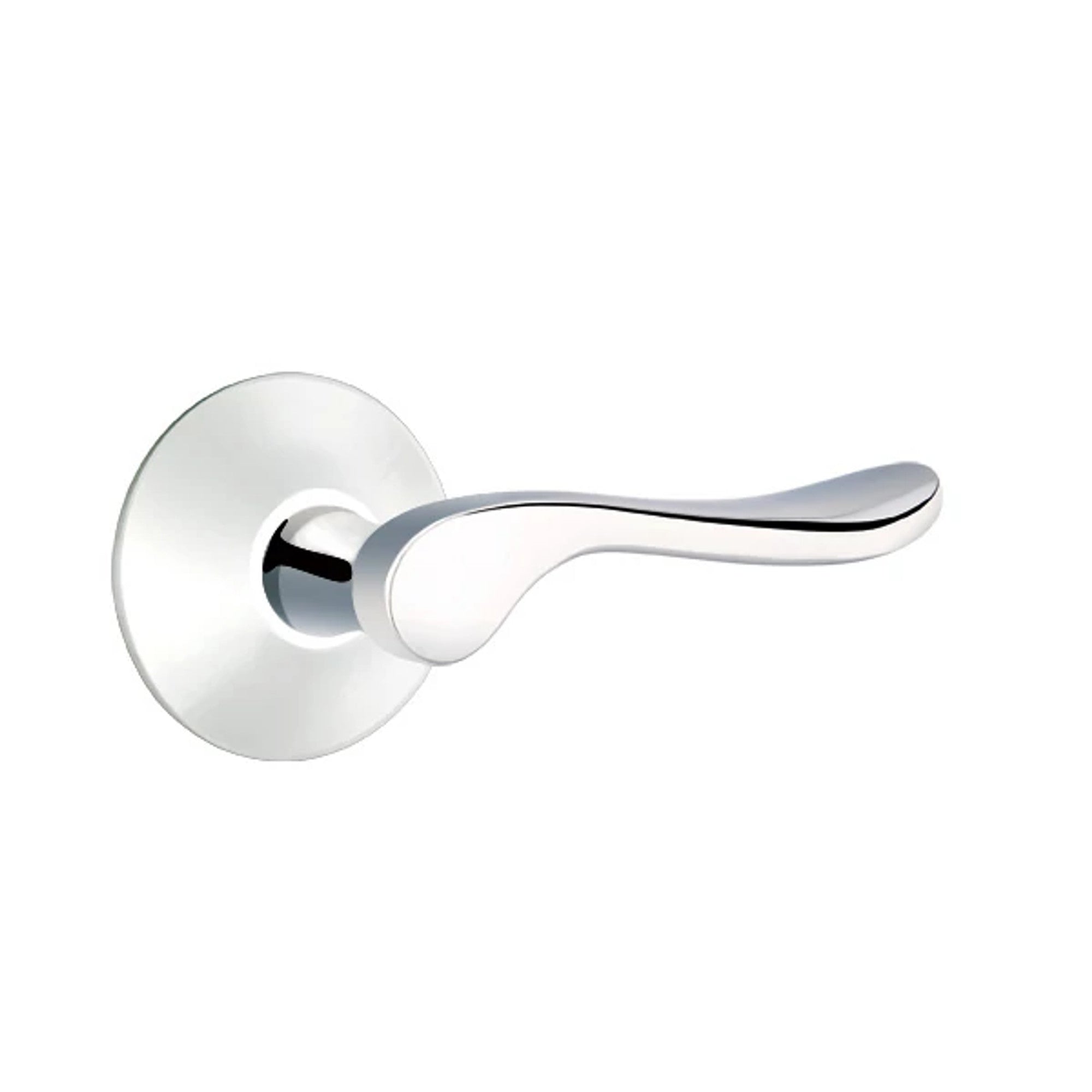 Emtek Luzern Lever with Modern Rosette in Polished Chrome