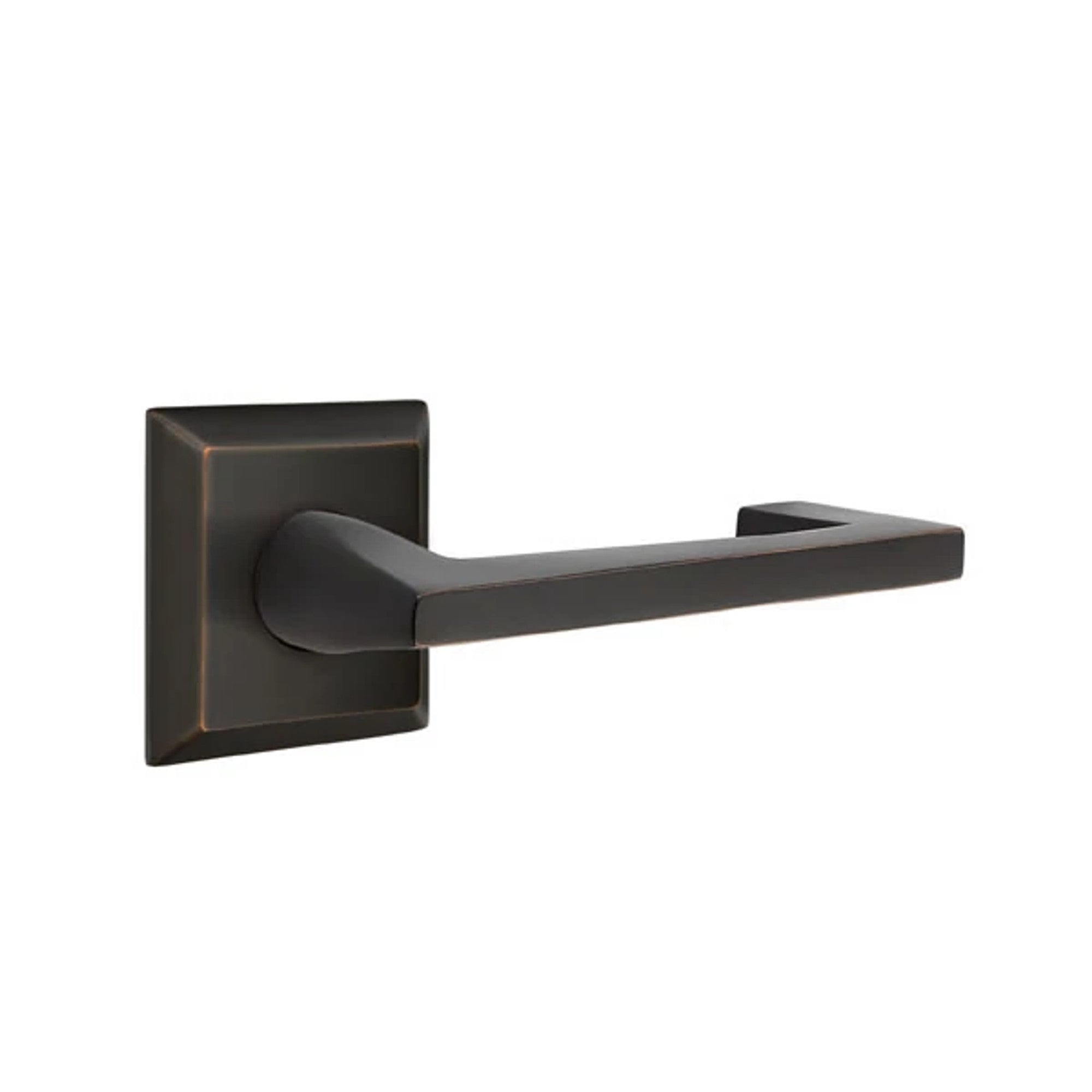 Emtek Argos Lever with Quincy Rosette in Oil Rubbed Bronze