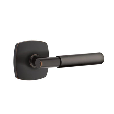 Emtek Myles Lever with Urban Modern Rosette in Oil Rubbed Bronze