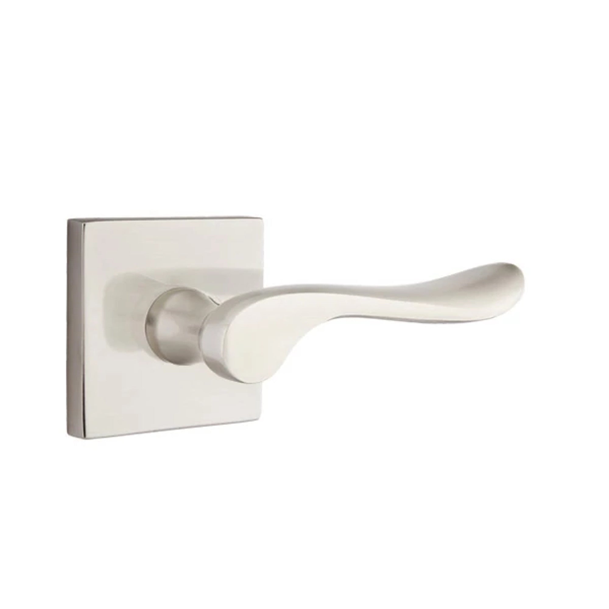 Emtek Luzern Lever with Square Rosette in Satin Nickel