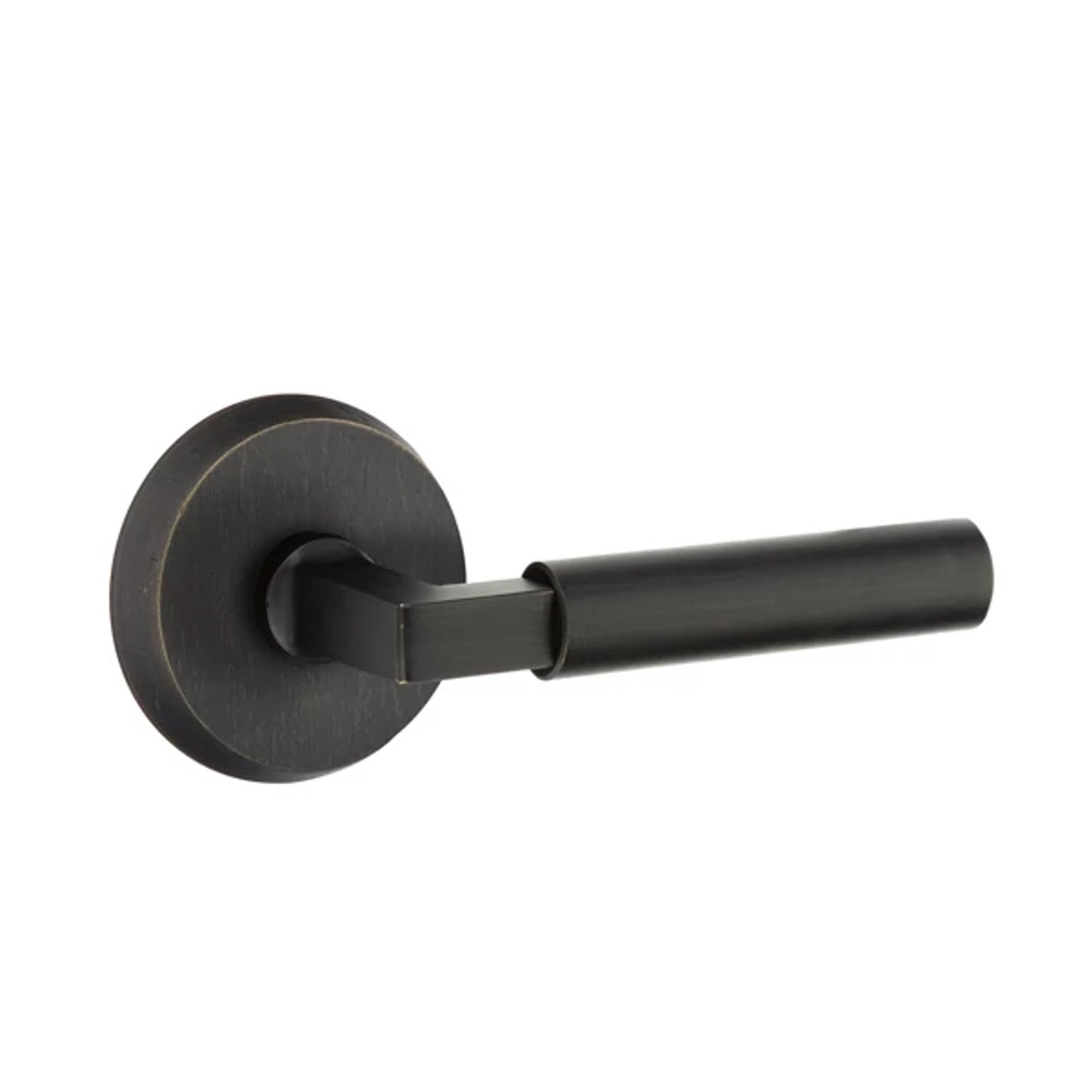 Emtek Bryce Lever with #2 Rosette in Medium Bronze