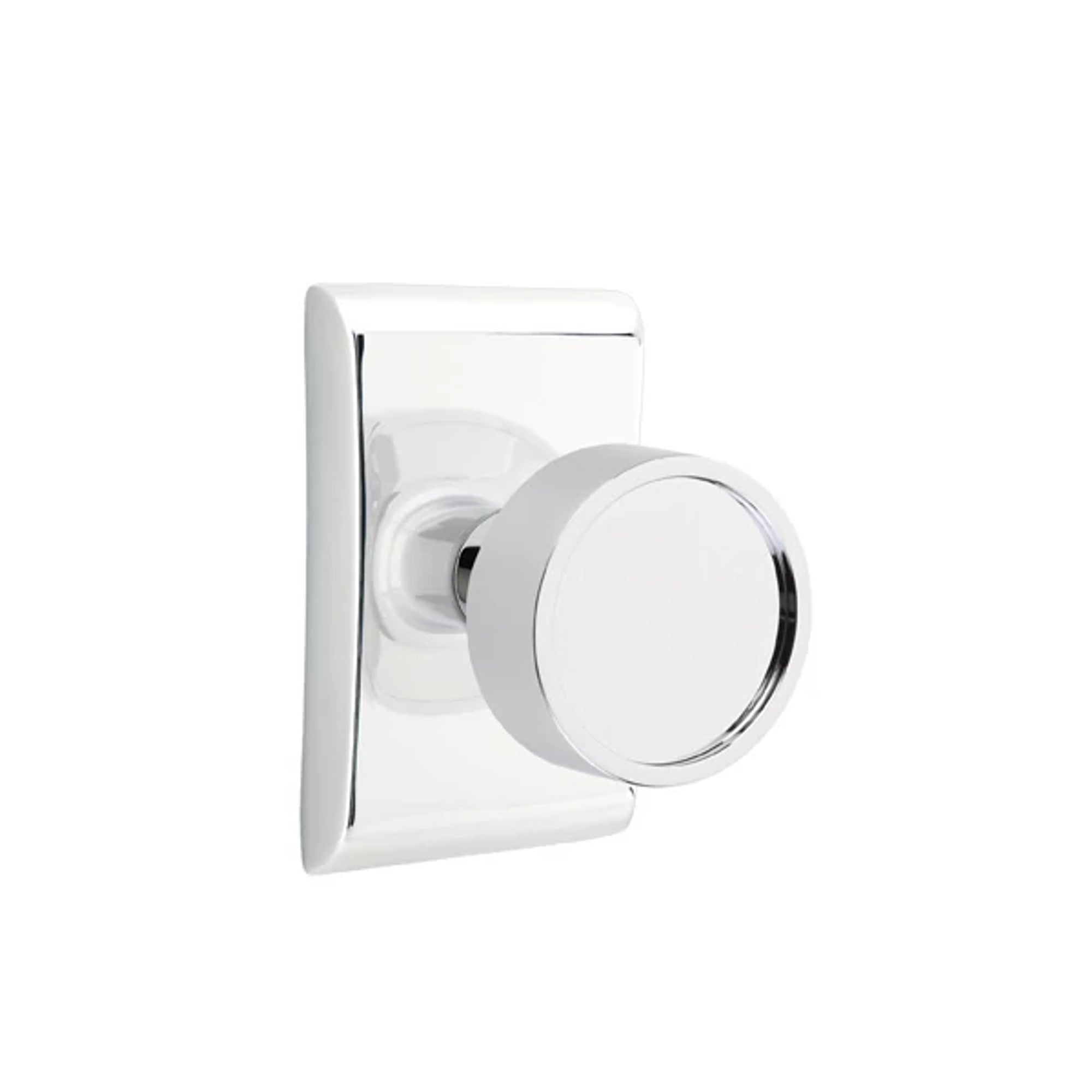 Emtek Verve Knob with Neos Rosette in Polished Chrome