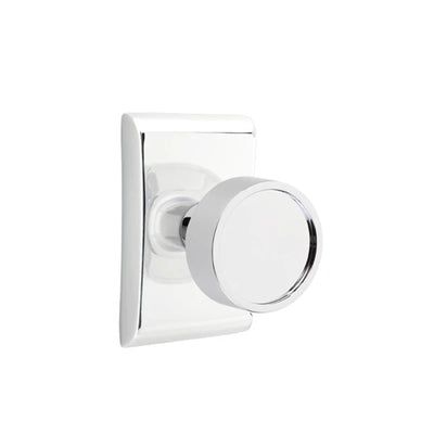 Emtek Verve Knob with Neos Rosette in Polished Chrome