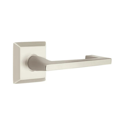 Emtek Argos Lever with Quincy Rosette in Satin Nickel