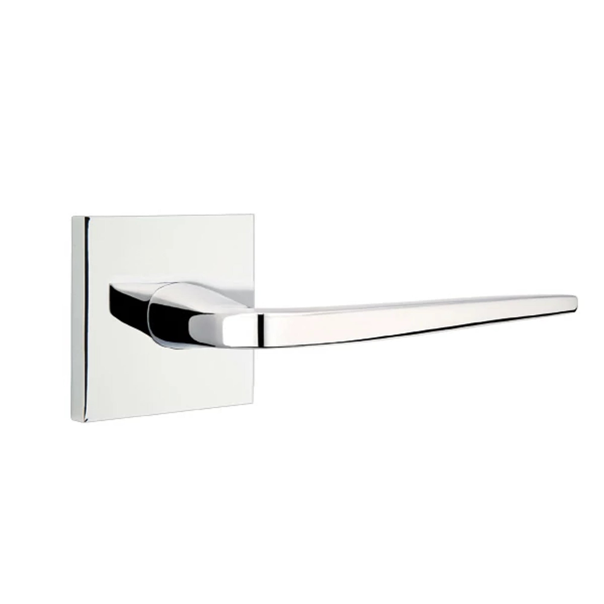 Emtek Athena Lever with Square Rosette in Polished Chrome