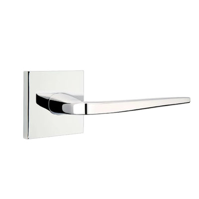 Emtek Athena Lever with Square Rosette in Polished Chrome