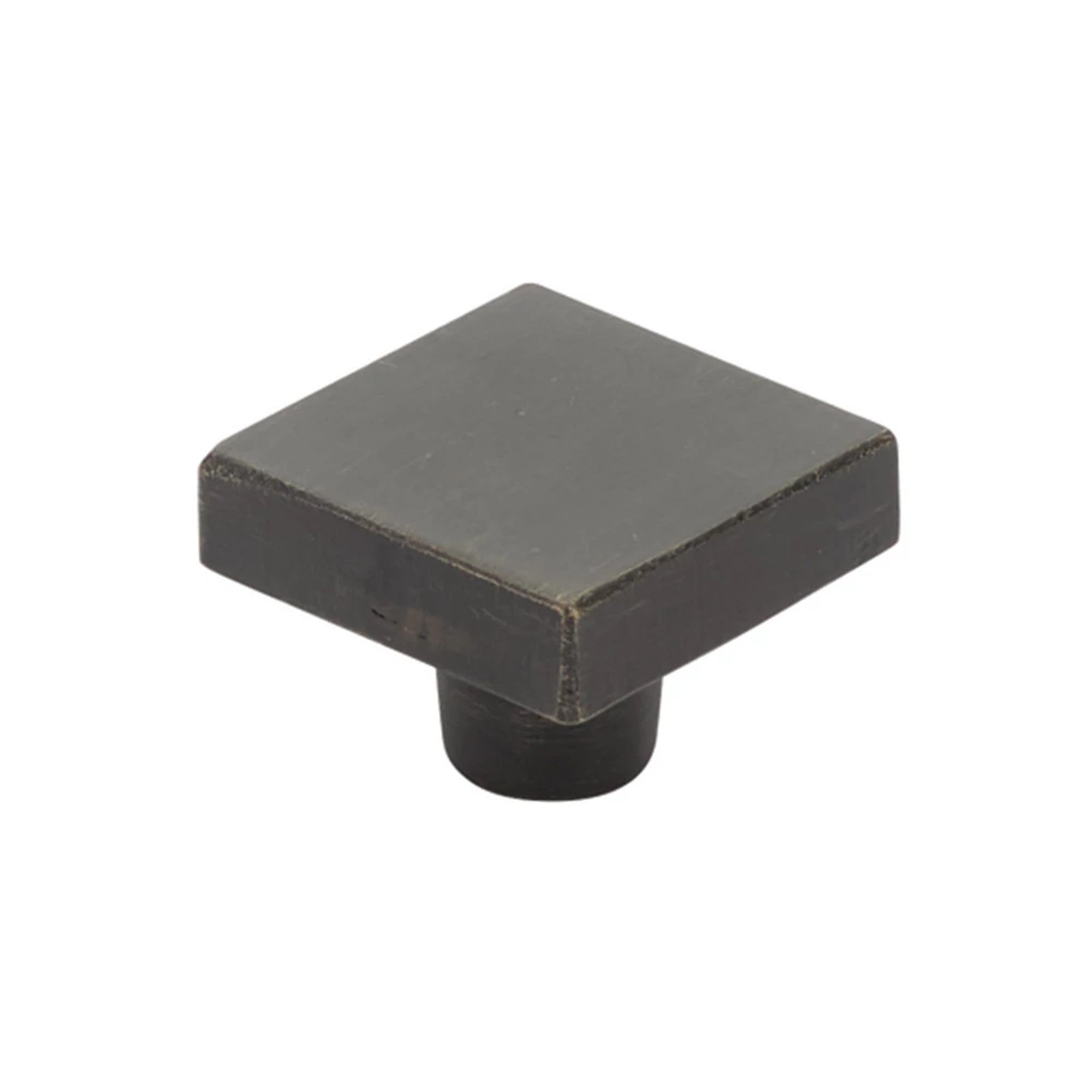 Emtek Rustic Modern 1-5/8" Square Knob in Medium Bronze