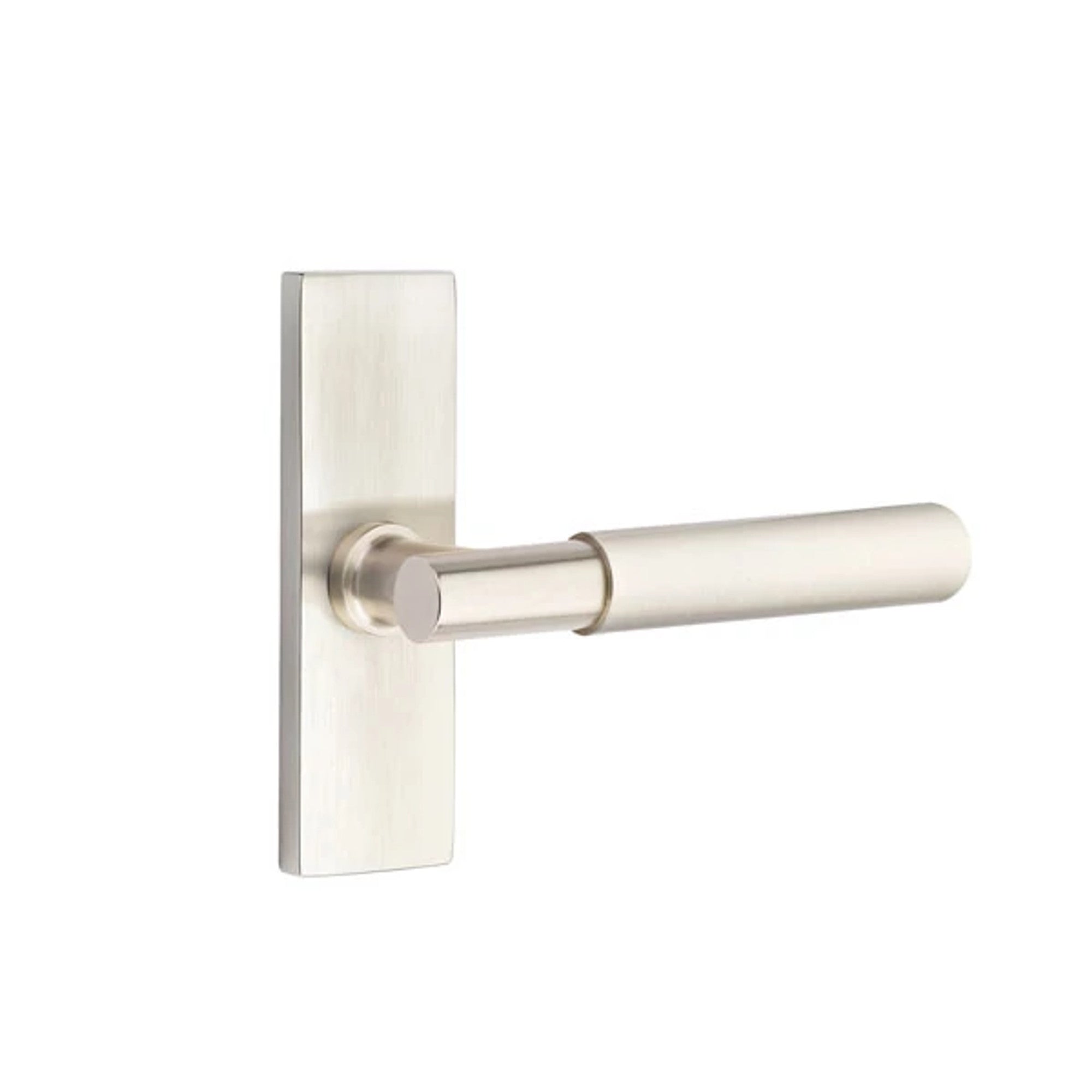 Emtek Myles Lever with Stretto 1-1/2" x 5" in Satin Nickel