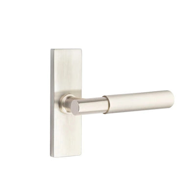 Emtek Myles Lever with Stretto 1-1/2" x 5" in Satin Nickel
