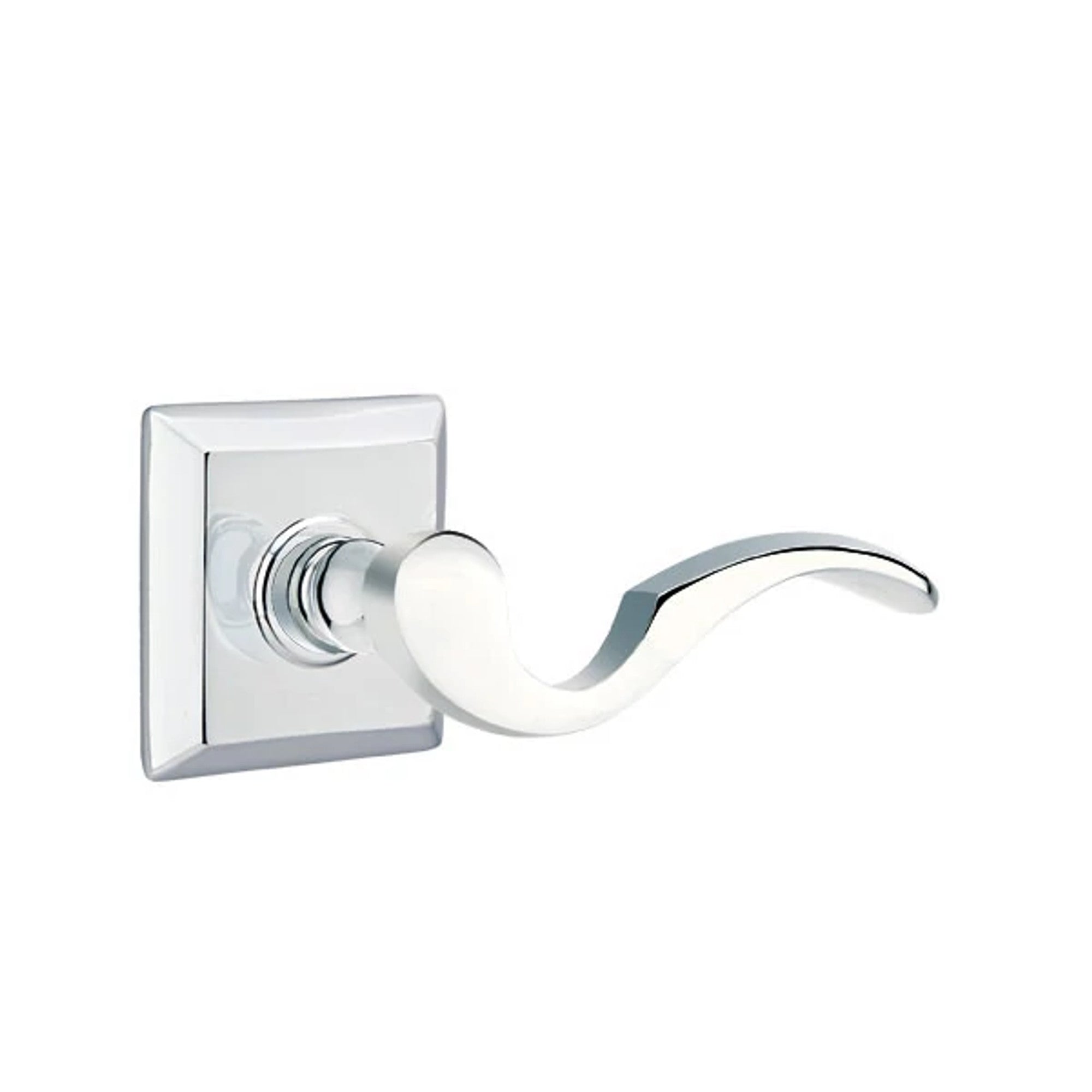 Emtek Cortina Lever with Quincy Rosette in Polished Chrome