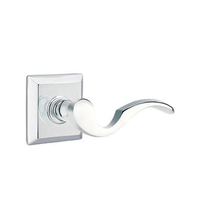 Emtek Cortina Lever with Quincy Rosette in Polished Chrome