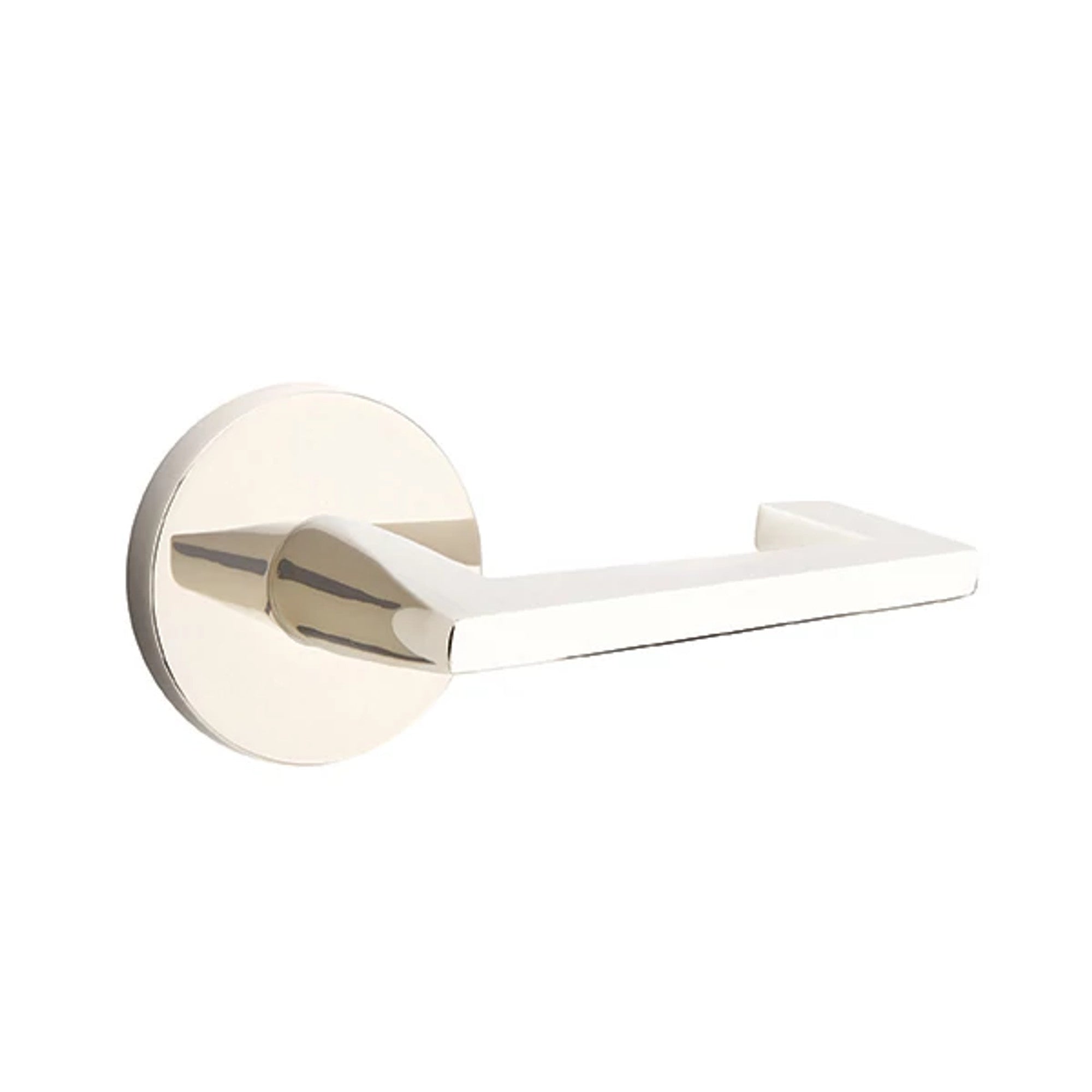 Emtek Argos Lever with Disk Rosette in Polished Nickel